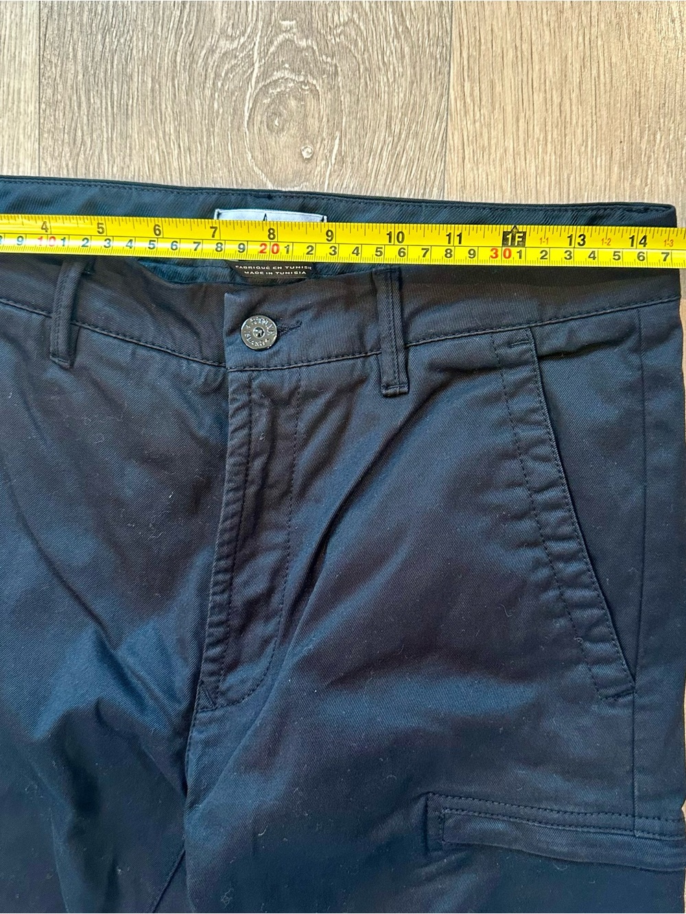 Authentic Stone Island Black Cargo Pants - Men's Size 29x29 (Junior 14) - Picture 5 of 9